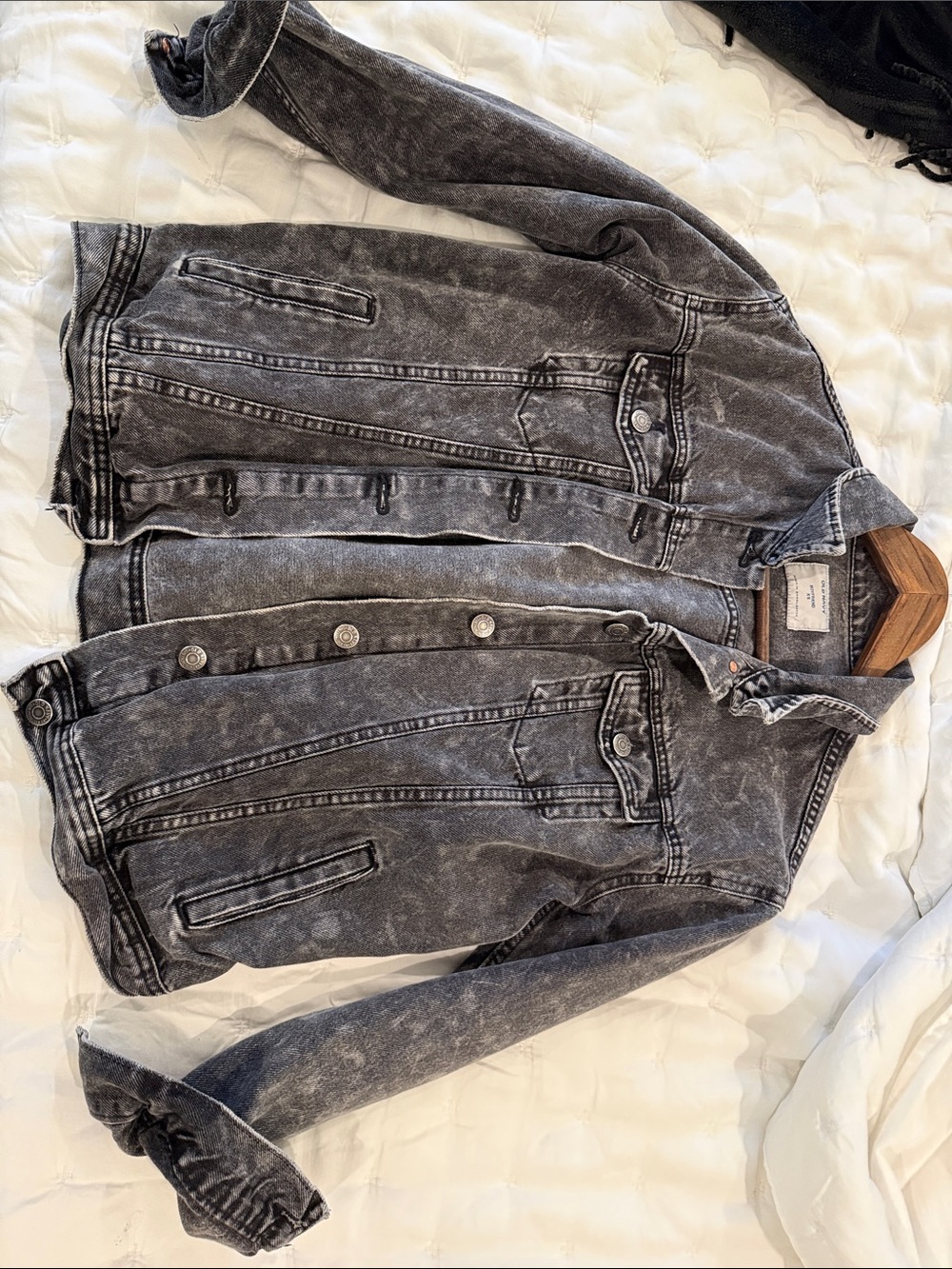 Old Navy Boyfriend Denim Jacket - Gray Wash